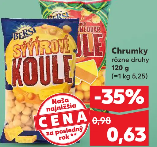 Bebe Dobré ráno chrumky syrové koule