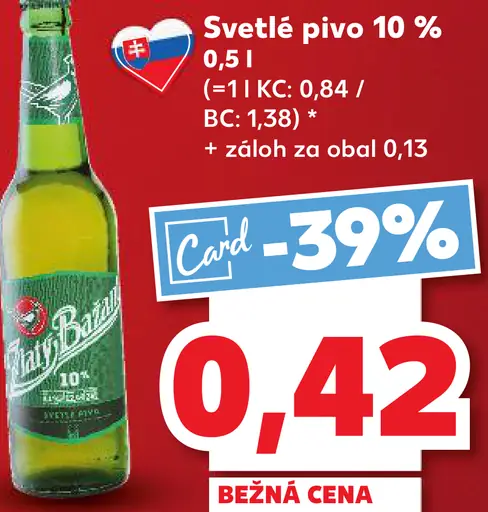 Belo svetlé pivo 10 fľaša