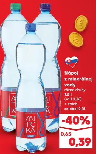 Mytická nápoj z minerálnej vody