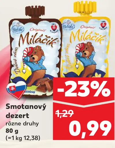 Milacik Smotanový dezert