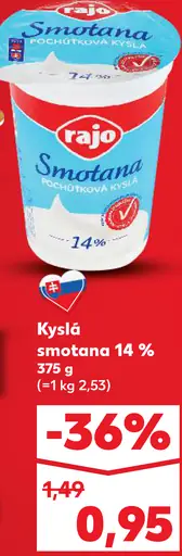 Rajo Kyslá smotana 14%
