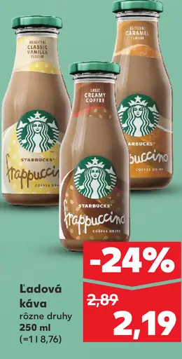 Starbucks ľadová káva Frappuccino