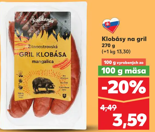 Klobásy na gril mangalica