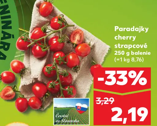 Paradajky cherry strapcové