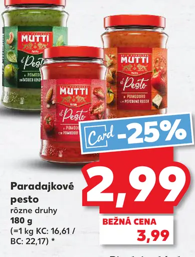 Gustibus paradajkové pesto