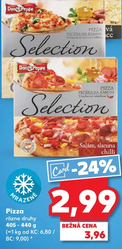 Don Peppe Selection pizza rôzne druhy mrazená