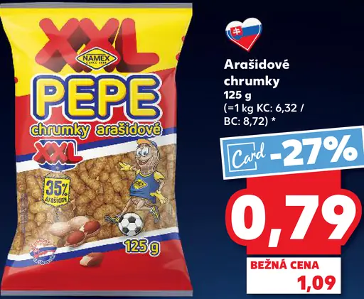 Pepe chrumky arašidové XXL