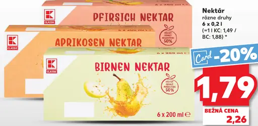 K-Classic marhuľový nektár