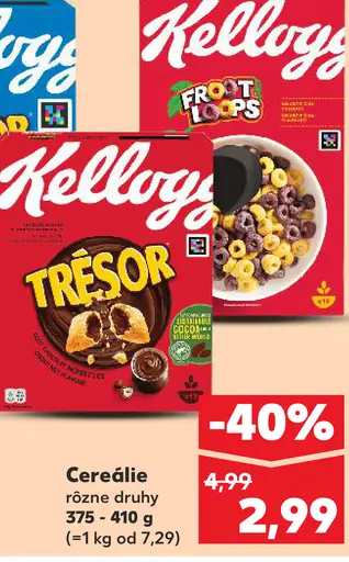 Kellogg's Trésor cereálne vaničky