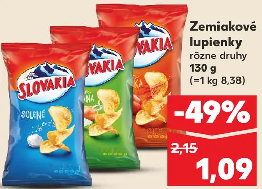 Slovakia zemiakové lupienky solené