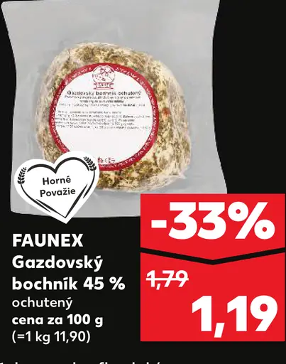 Faunex Gazdovský bochník 45 % ochutený