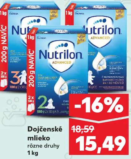 Nutrilon Profutura dojčenské mlieko