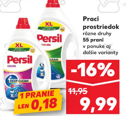 Persil prací prostriedok rôzne druhy