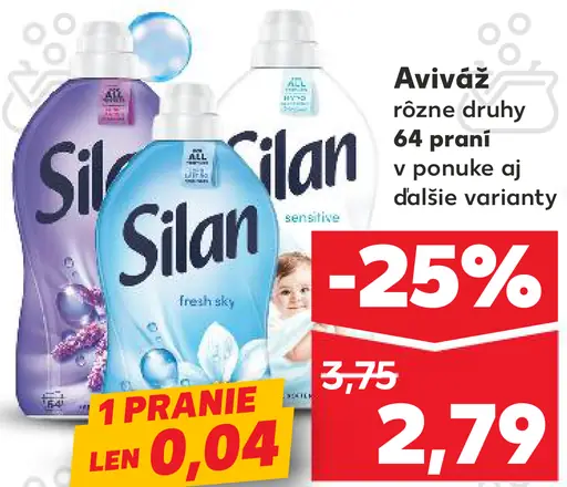 Silan aviváž rôzne druhy