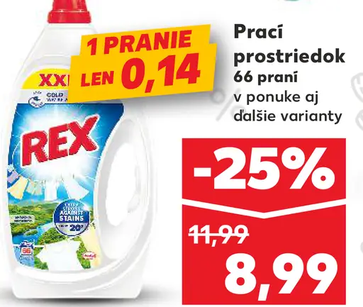 Rex prací prostriedok