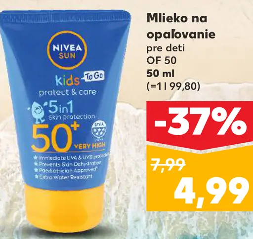 Nivea Sun Kids To Go mlieko na opaľovanie pre deti OF 50