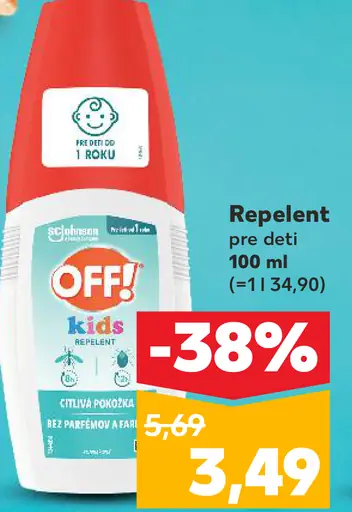 OFF! Kids repelent pre deti