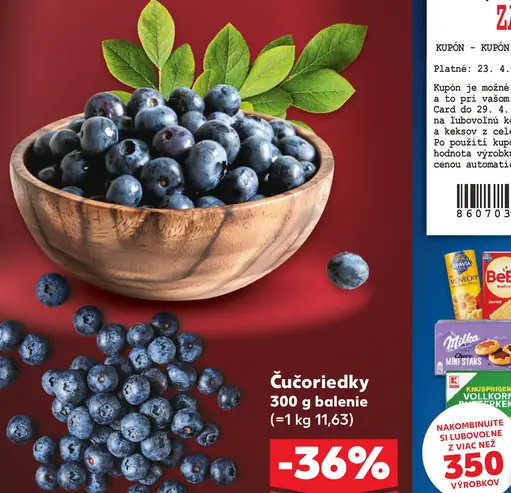 Čučoriedky čerstvé