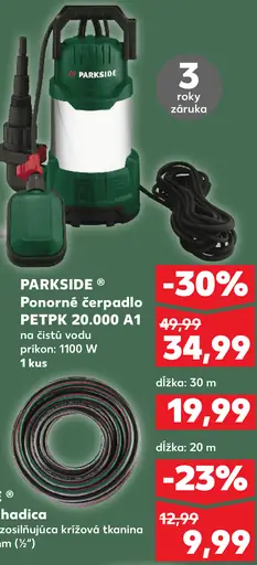 Parkside ponorné čerpadlo PETP 20 000 A1