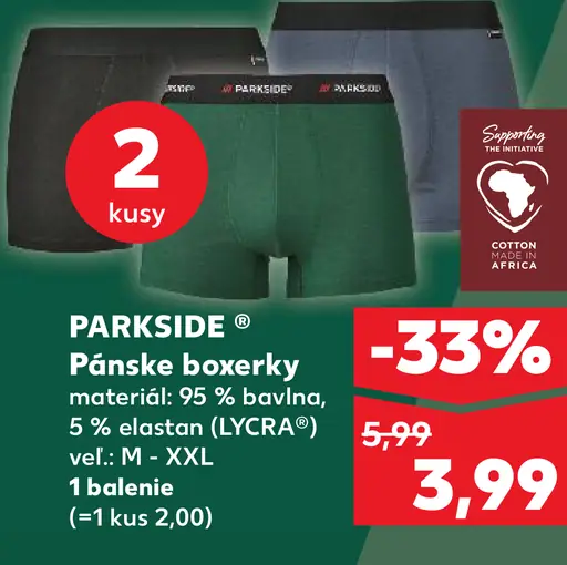 Parkside Pánske boxerky