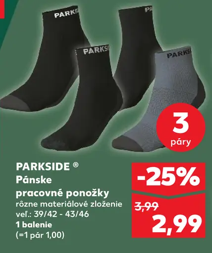 Parkside Pracovné ponožky