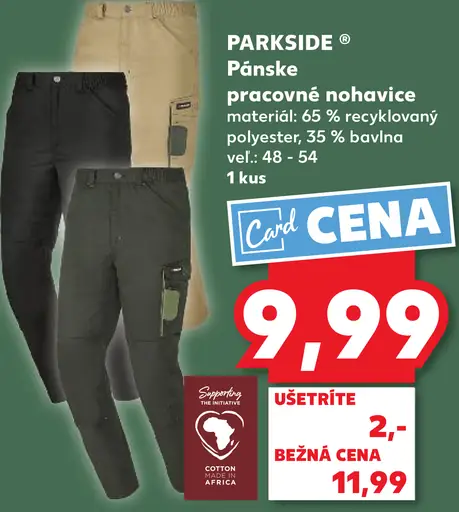 Parkside Pracovné nohavice