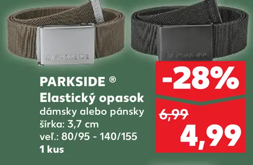 Parkside elastický opasok dámsky alebo pánsky