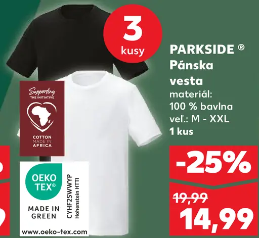 Parkside Pánska vesta