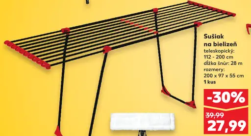 Sušiak na bielizeň teleskopický