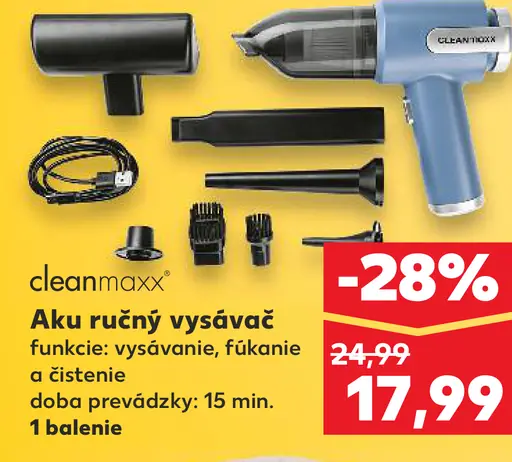 Cleanmaxx Aku ručný vysávač