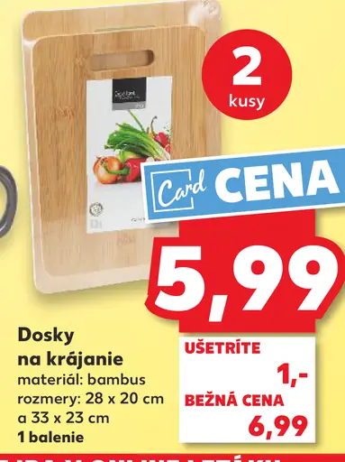 Dosky na krájanie bambusové