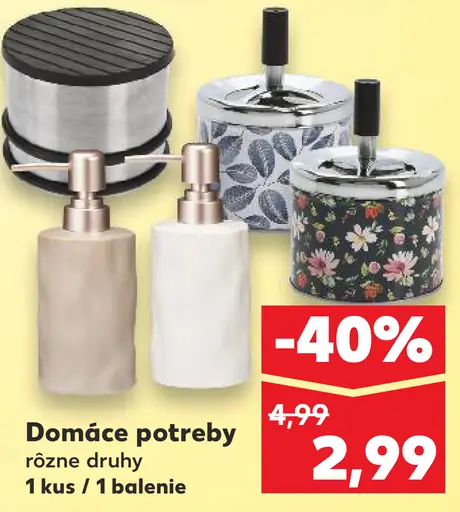 Domáce potreby rôzne druhy (dávkovače mydla a kúpeľňové doplnky)