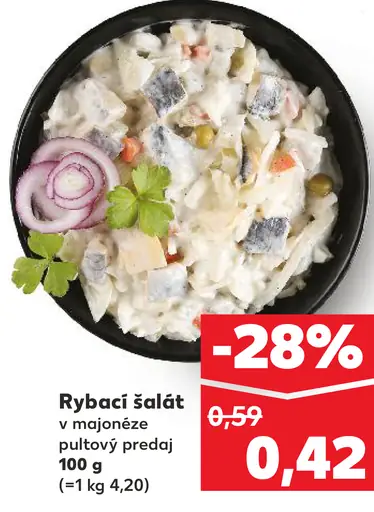 Rybací šalát v majonéze