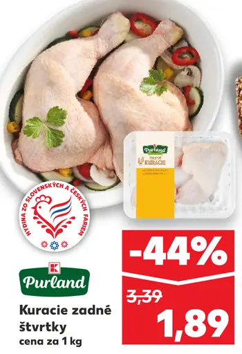 Purland kuracie zadné štvrťky