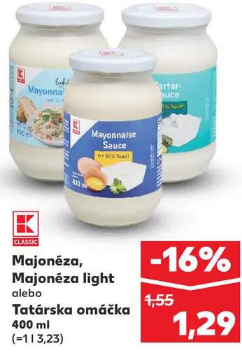 Majonéza light alebo Tatárska omáčka