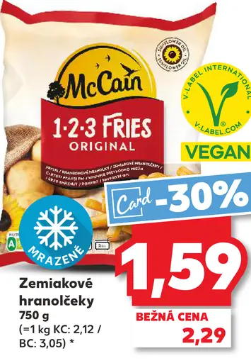 McCain hranolčeky 1-2-3 Fries Original