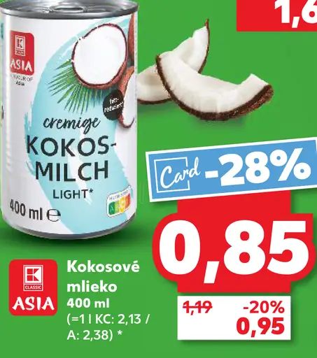 Kokosové mlieko light
