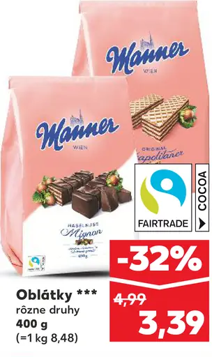 Oblátky rôzne druhy