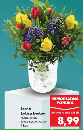 Jarná kytica kvetov mix rezaných kvetín