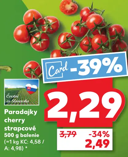 Paradajky cherry strapcové