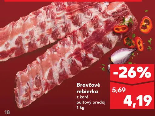 Bravčové rebierka z bočka