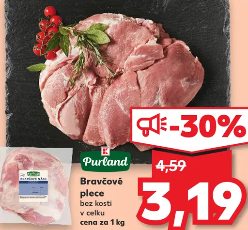 Purland bravčové plece bez kosti vcelku