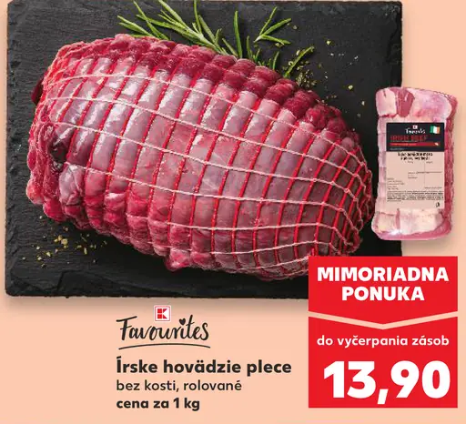 Favourites Írske hovädzie plece bez kosti, rolované