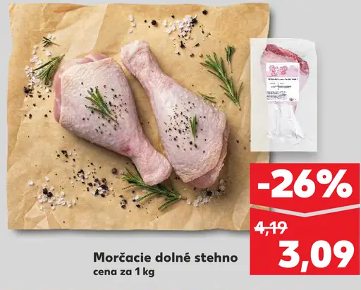 Moriak morčacie dolné stehno