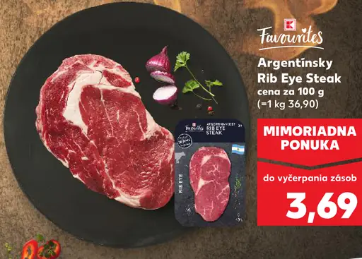 Favourites Argentínsky Rib Eye Steak