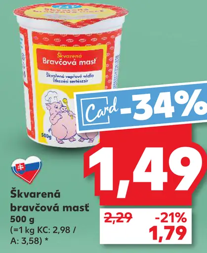 Pikok škvarková bravčová masť