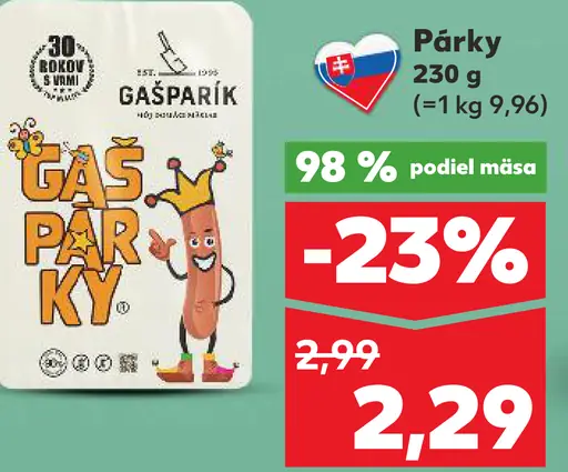 Gašparík párky