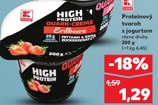 K-Classic High Protein quark-crème ovocný
