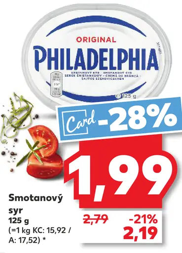 Philadelphia smotanový syr