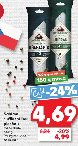 Saláma s ušľachtilou plesňou